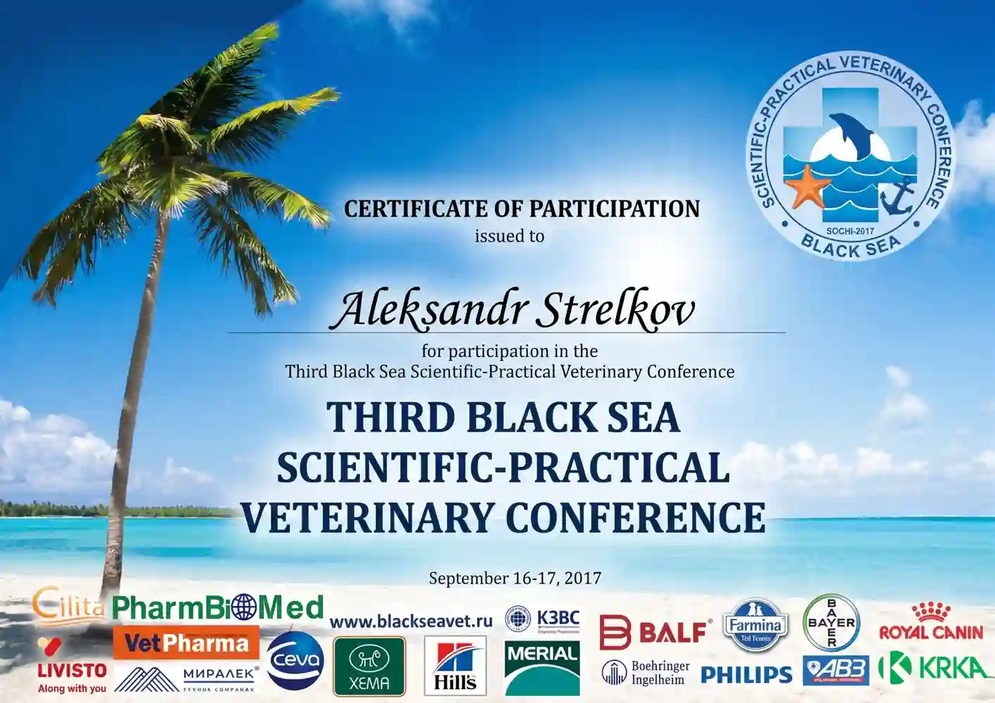 Conference Certificate 12