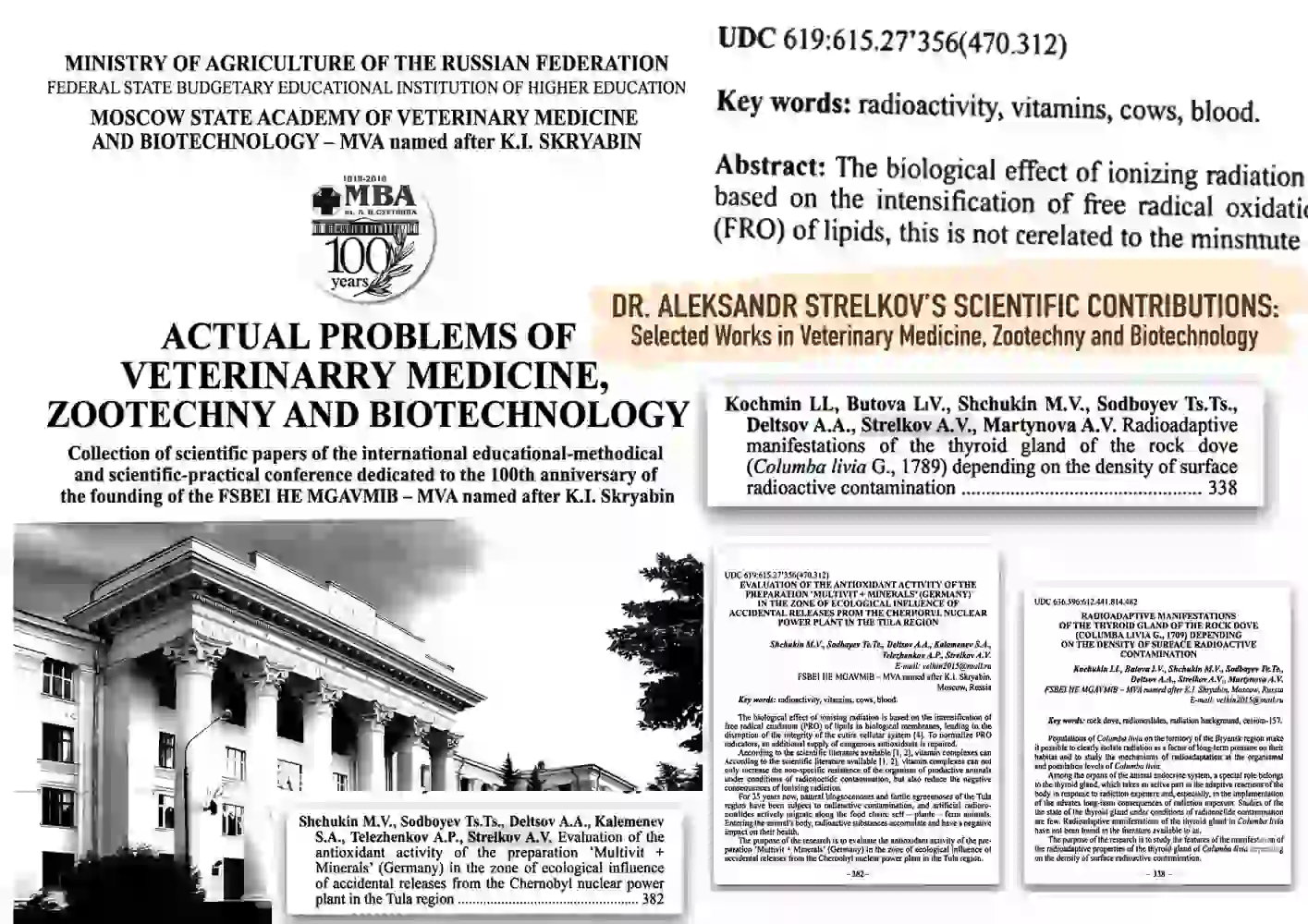 Peer-reviewed scientific publications by Dr. Alex Strelkov