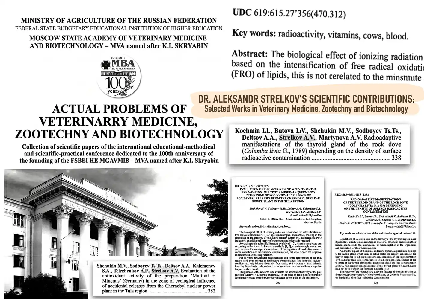 Excerpts from peer-reviewed scientific publications